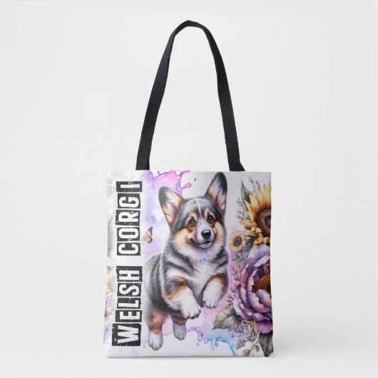 Welsh Corgi Tote Bag (Voorkant)