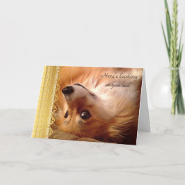 Welsh Corgi Valentijn Kijkend naar je kind Feestdagen Kaart