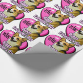 Welsh Corgi Valentijnsdag Cadeaupapier (Hoek)