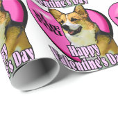 Welsh Corgi Valentijnsdag Cadeaupapier (Rol Hoek)