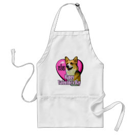 Welsh Corgi Valentijnsdag Gifts Standaard Schort