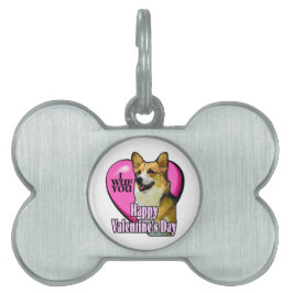Welsh Corgi Valentijnsdag Huisdieren Naamplaatje