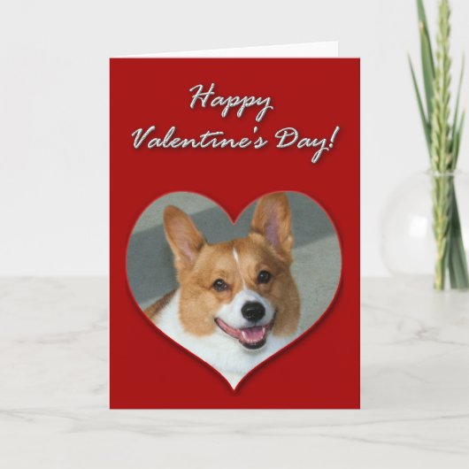 Welsh Corgi Valentijnsdag Kaart (Voorkant)