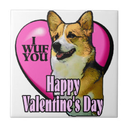 Welsh Corgi Valentijnsdag Tegeltje