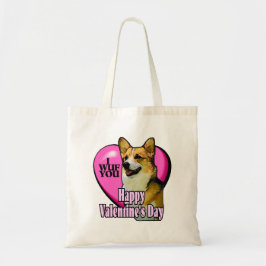 Welsh Corgi Valentijnsdag Tote Bag