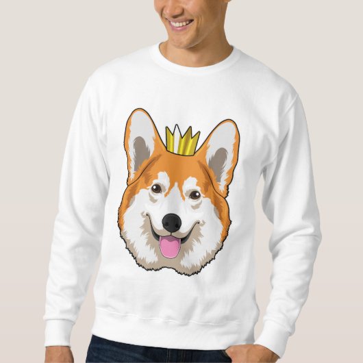 Welsh Corgi with Crown Trui (Voorkant)