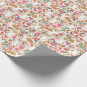 Welsh Corgi wrappaper moet voorzien zijn van een h Cadeaupapier (Hoek)