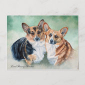WELSH CORGIES BRIEFKAART (Voorkant)