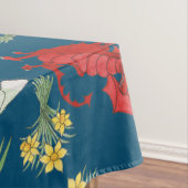 Welsh Costume and Emblemen, Blue Cotton Tablecloth Tafelkleed (Voorbeeld)