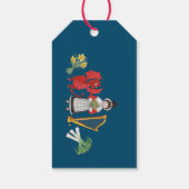 Welsh Costume and Emblems Double-Side Gift Labels Cadeaulabel (Achterkant)