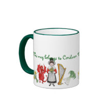 Welsh Costume, Emblemen, Koffie-Mok om je te perso