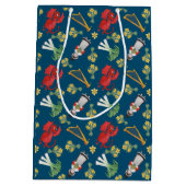 Welsh Costume en Emblemen, Blue Medium Gift Bag Cadeauzakje (Achterkant)