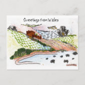 Welsh Countryside Briefkaart (Voorkant)