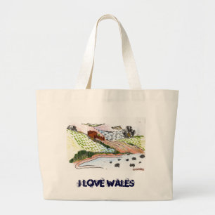 Welsh Countryside Grote Tote Bag