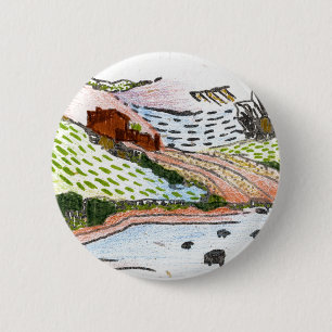 Welsh Countryside Ronde Button 5,7 Cm