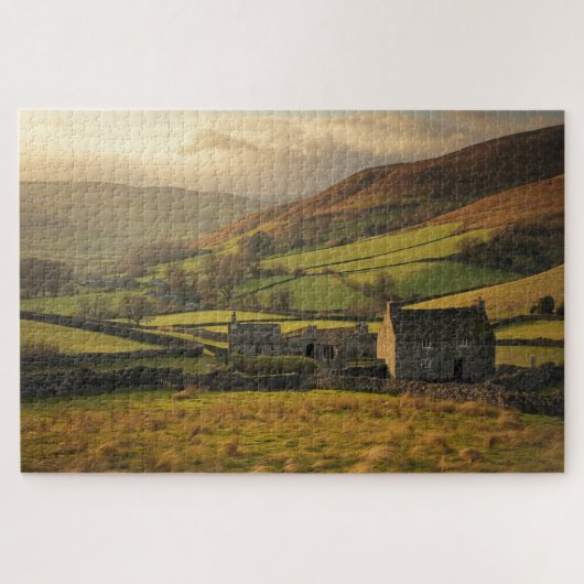 Welsh Countryside Valley Jigsaw Puzzle Legpuzzel (Horizontaal)