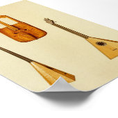 Welsh Crmet, Russische Balalaika Poster (Hoek)