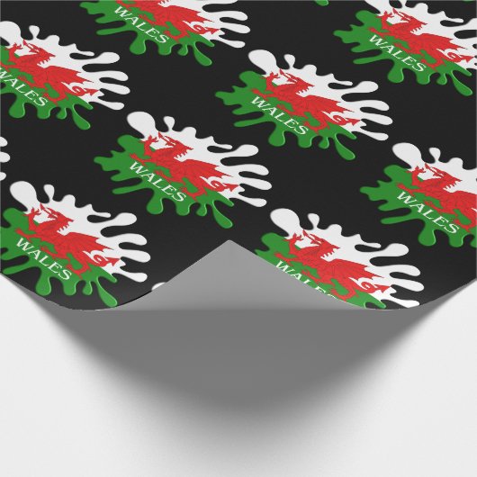 Welsh Cymru Flag Cadeaupapier (Hoek)