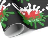 Welsh Cymru Flag Cadeaupapier (Rol Hoek)