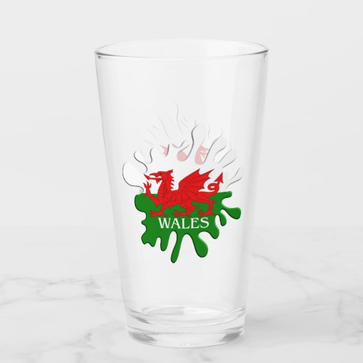 Welsh Cymru Flag Glas (Voorkant)