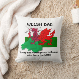 WELSH DAD-vlag van Wales Kussen