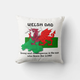 WELSH DAD-vlag van Wales Kussen