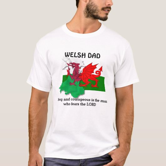 WELSH DAD-vlag van Wales T-shirt (Voorkant)