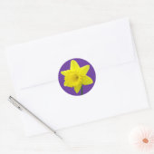 Welsh Daffodil - II Ronde Sticker (Envelop)