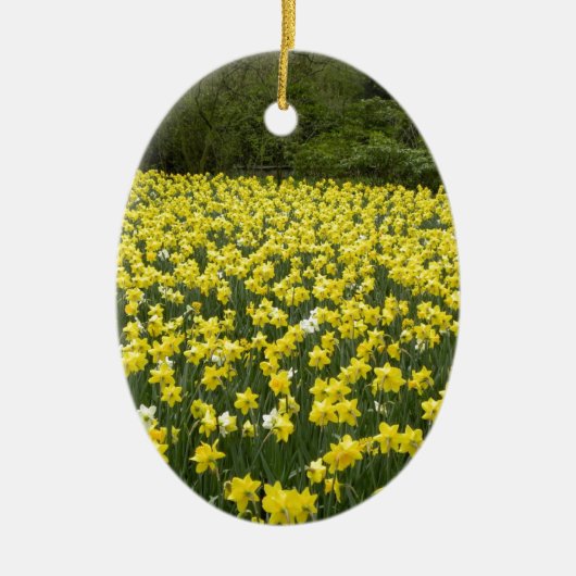 Welsh daffodils, Cymru am byth Keramisch Ornament (Voorkant)
