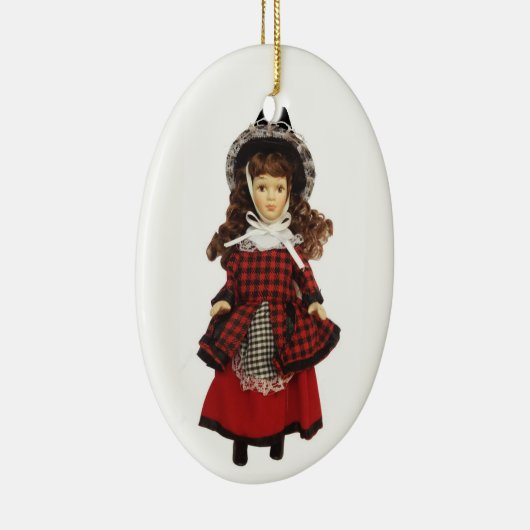 Welsh Doll Keramisch Ornament (Rechts)