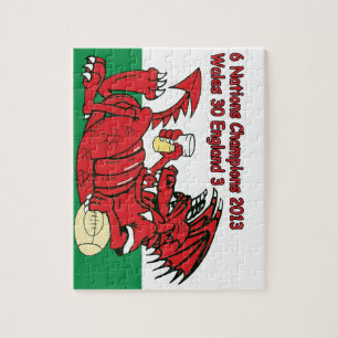 Welsh Dragon, 6 Nations Champions, Wales/England Legpuzzel