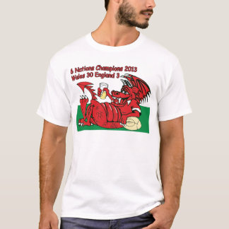 Welsh Dragon, 6 Nations Champions, Wales/England T-shirt