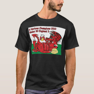 Welsh Dragon, 6 Nations Champions, Wales/England T-shirt