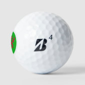 Welsh Dragon Balls, patriotic Wales / Cymru Golfballen (Logo)