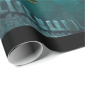 Welsh Dragon biedt verwarming voor Engels kasteel Cadeaupapier (Rol Hoek)