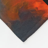 Welsh Dragon biedt verwarming voor Engels kasteel Fleece Deken (Hoek)