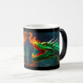 Welsh Dragon biedt verwarming voor Engels kasteel Magische Mok (Voorkant rechts)