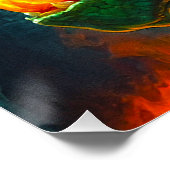 Welsh Dragon biedt verwarming voor Engels kasteel Perfect Poster (Hoek)