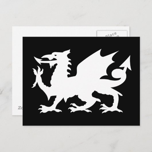 Welsh Dragon Briefkaart (Voorkant / Achterkant)
