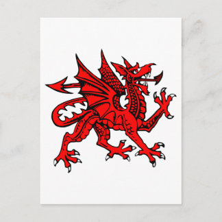 Welsh dragon briefkaart