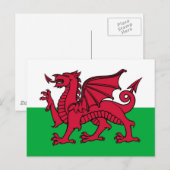 Welsh Dragon Briefkaart (Voorkant / Achterkant)