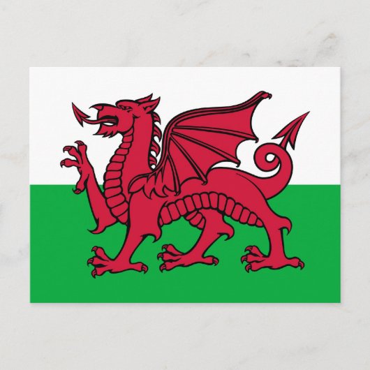 Welsh Dragon Briefkaart (Voorkant)