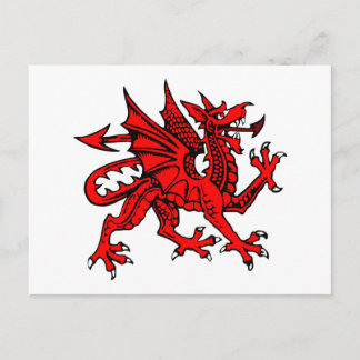 Welsh dragon briefkaart