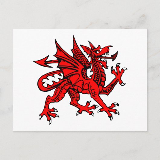 Welsh dragon briefkaart (Voorkant)