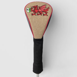 Welsh Dragon Custom Monogram Golf Head Hoesje Golfheadcover