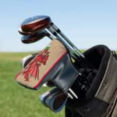 Welsh Dragon Custom Monogram Golfheadcover (Insitu)