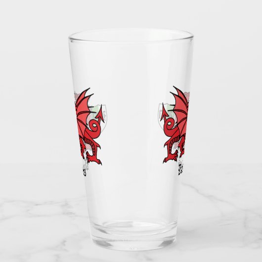 Welsh Dragon Custom Name and Monogram Glas (Links)