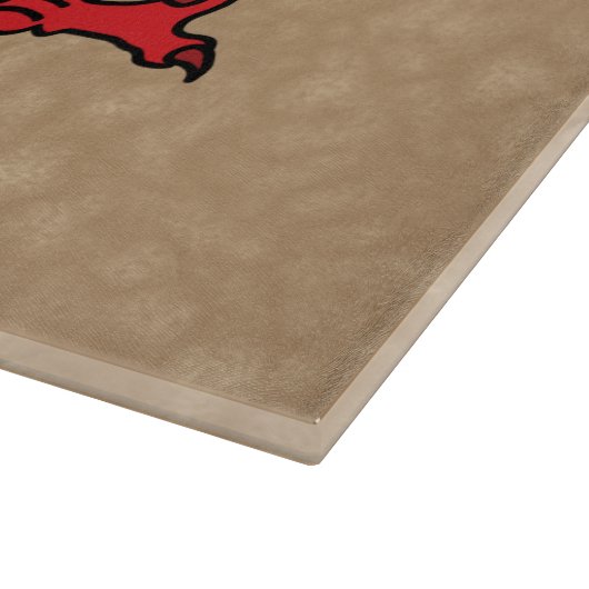 Welsh Dragon Custom Name and Monogram Snijplank (Hoek)