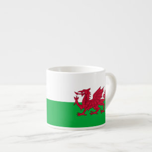 Welsh dragon flag espresso kop