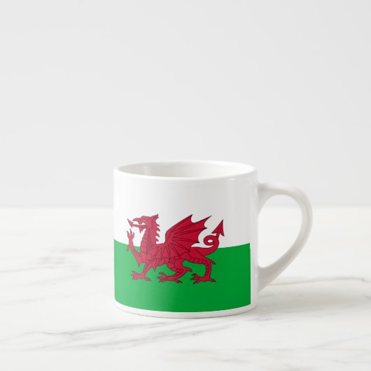 Welsh dragon flag espresso kop (Rechts)